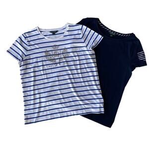 2 Lauren Ralph Lauren Short Sleeve T-Shirts - XL